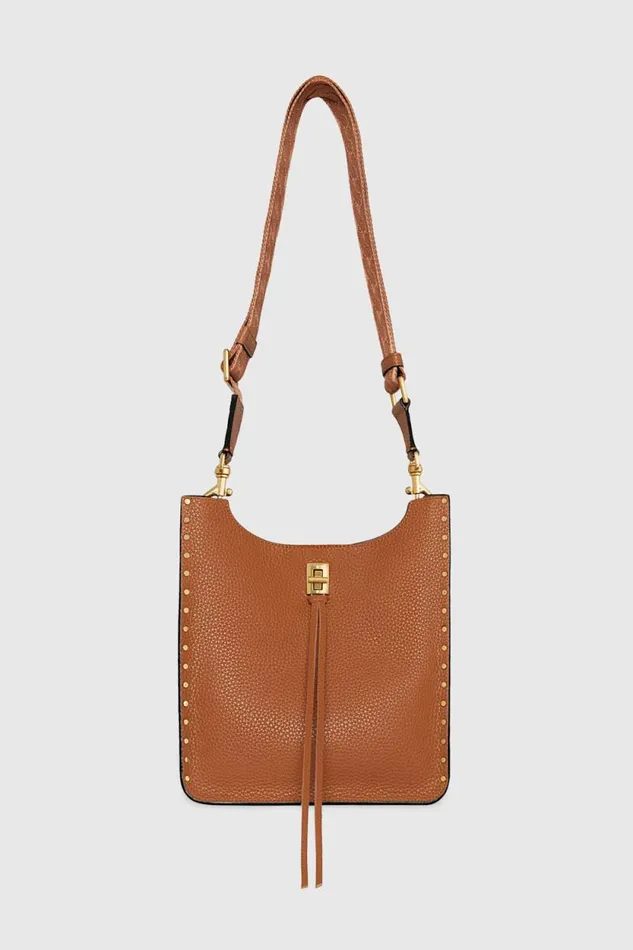 Women Rebecca Minkoff Crossbody Bags Darren Medium Feed Caramello