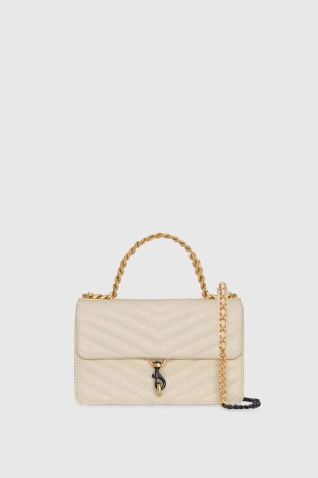 Women Rebecca Minkoff Crossbody Bags Edie Mini Crossbody On A Chain Chantilly