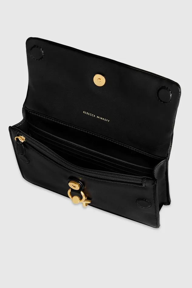 Women Rebecca Minkoff Crossbody Bags Edie Studded Mini Crossbody On A Chain Black Women Rebecca Minkoff Crossbody Bags Edie Studded Mini Crossbody On A Chain Black