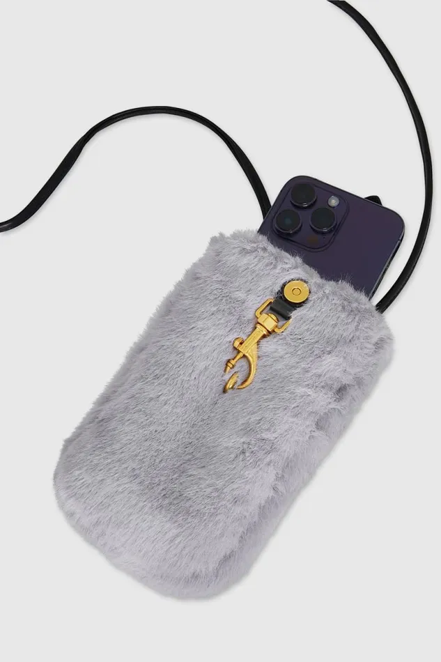 Women Rebecca Minkoff Crossbody Bags Fur Phone Crossbody Light Grey Women Rebecca Minkoff Crossbody Bags Fur Phone Crossbody Light Grey