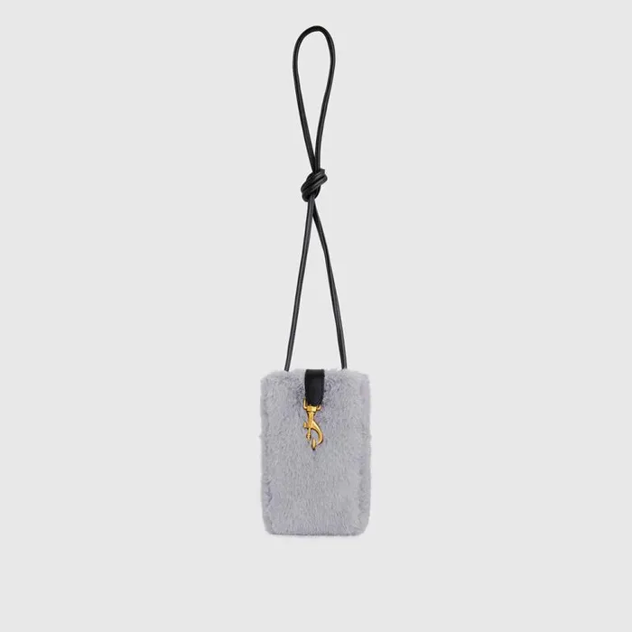 Women Rebecca Minkoff Crossbody Bags Fur Phone Crossbody Light Grey Women Rebecca Minkoff Crossbody Bags Fur Phone Crossbody Light Grey