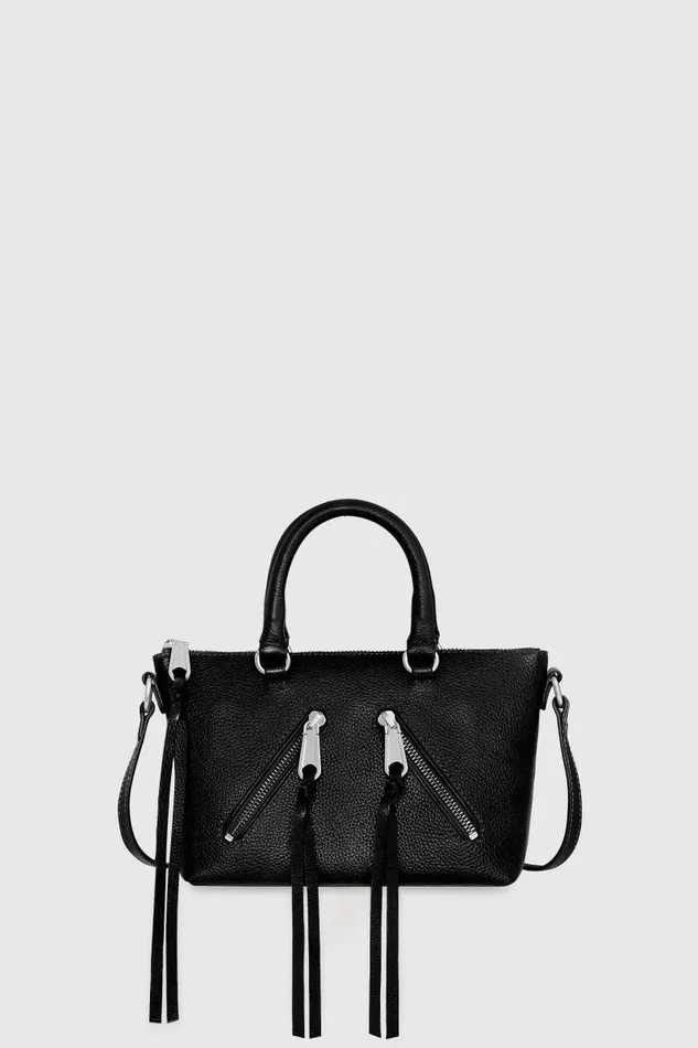 Women Rebecca Minkoff Crossbody Bags Micro Moto Crossbody Black