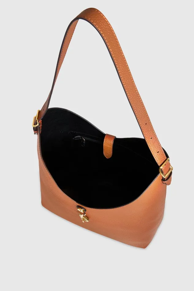 Women Rebecca Minkoff Hobo Bags Megan Hobo Caramello Women Rebecca Minkoff Hobo Bags Megan Hobo Caramello
