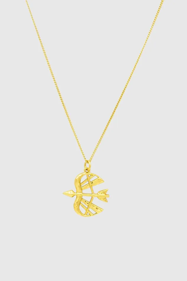 Women Rebecca Minkoff Jewelry Sagittarius Zodiac Medallion Necklace