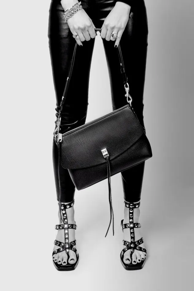 Women Rebecca Minkoff Shoulder Bags Darren Top Zip Shoulder Bag Black Women Rebecca Minkoff Shoulder Bags Darren Top Zip Shoulder Bag Black