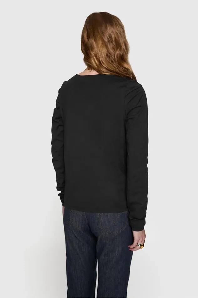 Women Rebecca Minkoff Tops Janine Long Sleeve True Black Women Rebecca Minkoff Tops Janine Long Sleeve True Black