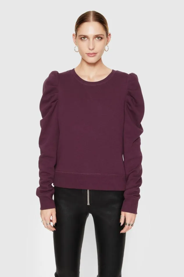 Women Rebecca Minkoff Tops Janine Sweatshirt Garnet