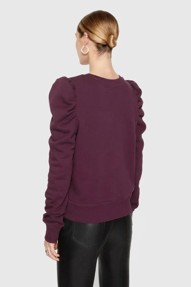 Women Rebecca Minkoff Tops Janine Sweatshirt Garnet Women Rebecca Minkoff Tops Janine Sweatshirt Garnet