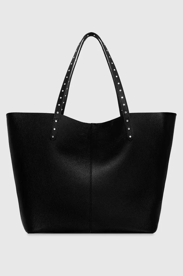 Women Rebecca Minkoff Tote Bags Soft Studded Tote Black