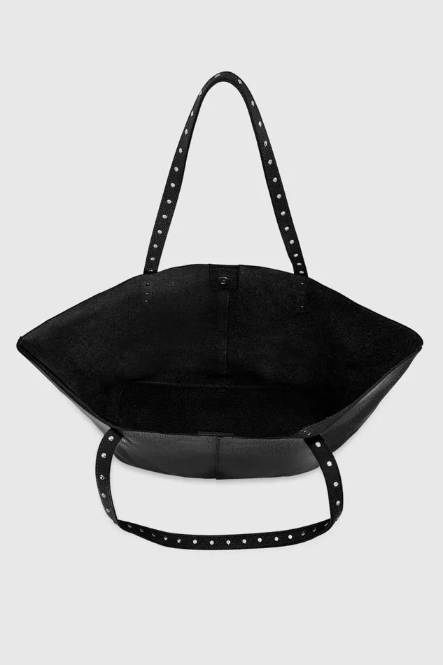 Women Rebecca Minkoff Tote Bags Soft Studded Tote Black Women Rebecca Minkoff Tote Bags Soft Studded Tote Black