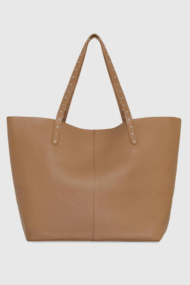 Women Rebecca Minkoff Tote Bags Soft Studded Tote Saddle