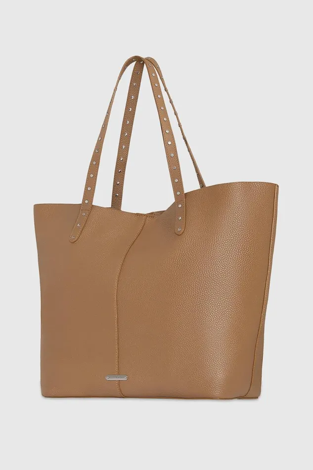 Women Rebecca Minkoff Tote Bags Soft Studded Tote Saddle Women Rebecca Minkoff Tote Bags Soft Studded Tote Saddle