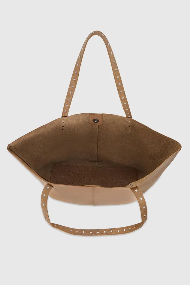 Women Rebecca Minkoff Tote Bags Soft Studded Tote Saddle Women Rebecca Minkoff Tote Bags Soft Studded Tote Saddle