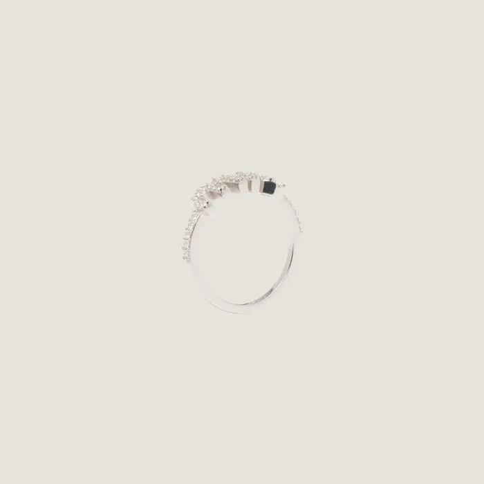 Women Rings And Brooches Miu Miu Zircon Ring Steelcrystal
