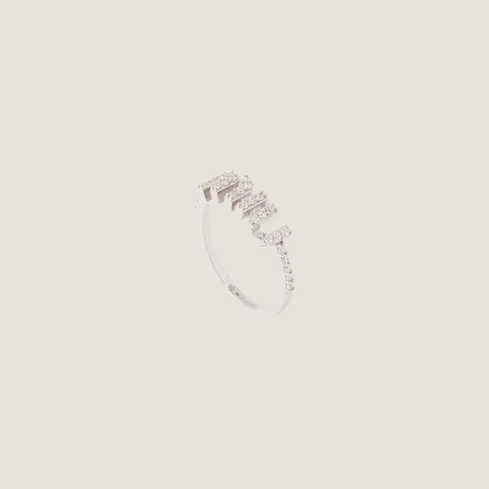 Women Rings And Brooches Miu Miu Zircon Ring Steelcrystal Women Rings And Brooches Miu Miu Zircon Ring Steelcrystal