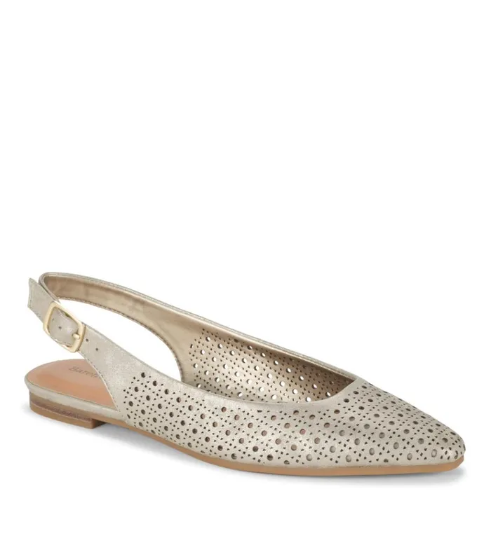 Women Riva Slingback Flat Champagne Baretraps Flats and Loafers