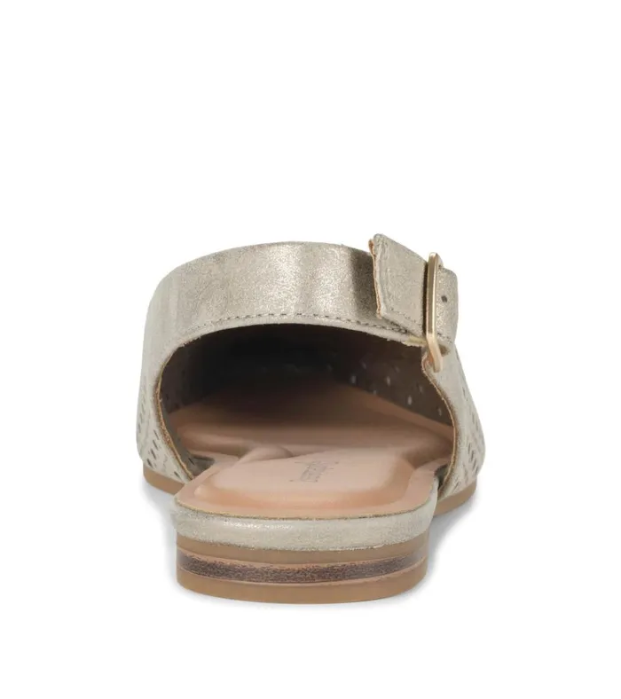 Women Riva Slingback Flat Champagne Baretraps Flats and Loafers