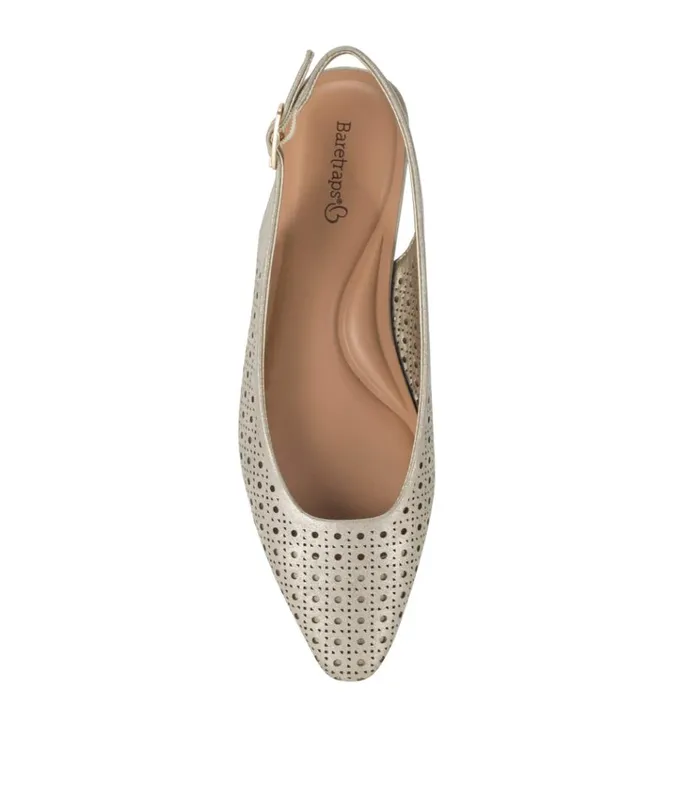 Women Riva Slingback Flat Champagne Baretraps Flats and Loafers