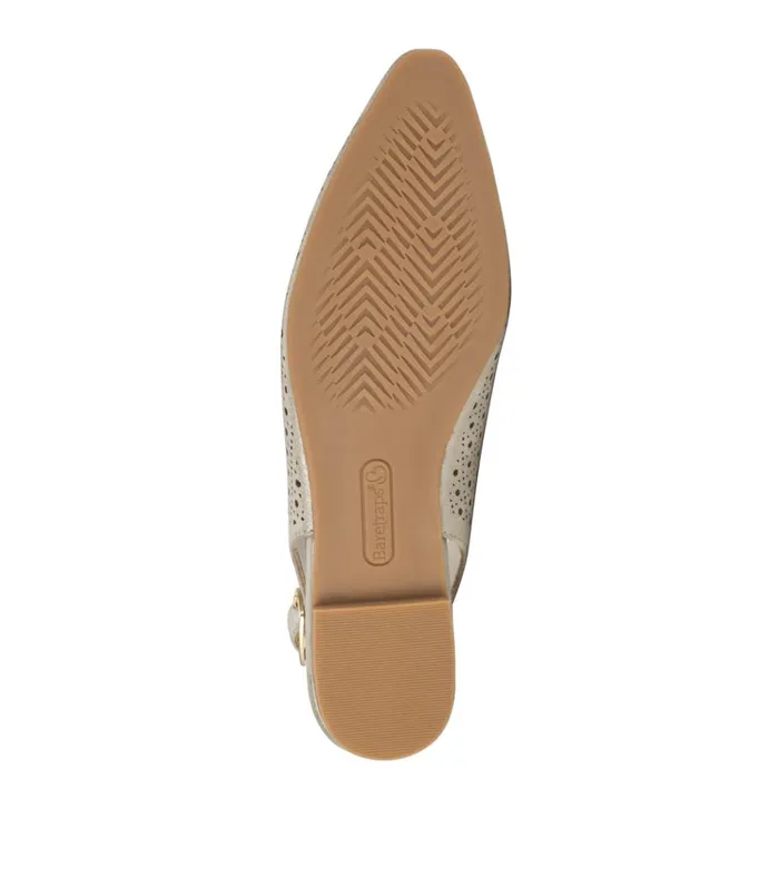 Women Riva Slingback Flat Champagne Baretraps Flats and Loafers