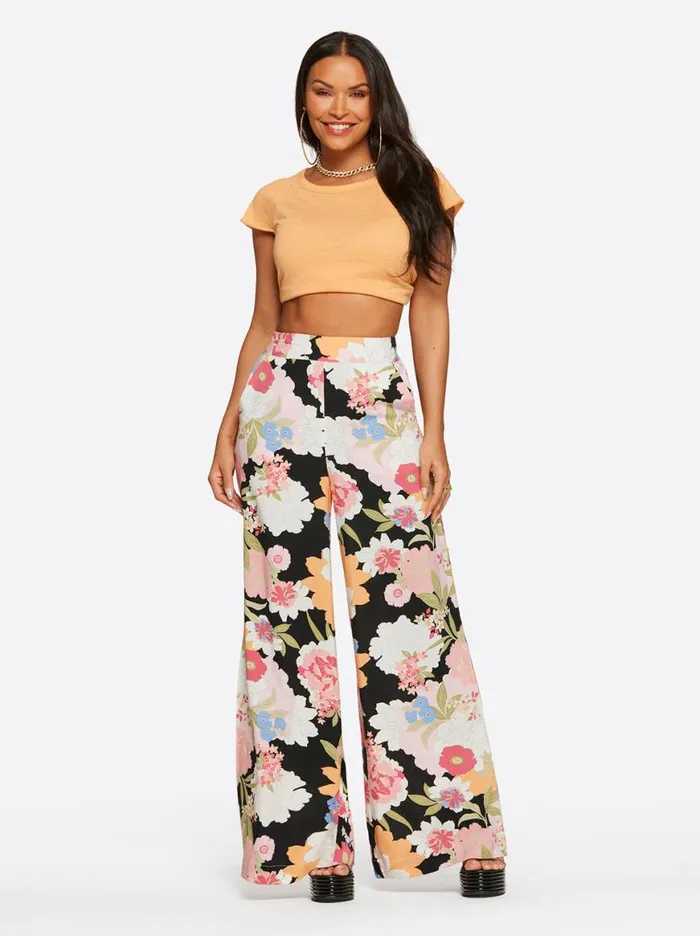 Women Rivers Baby Tee In Mock Orange Jessica Simpson Tops and Tees