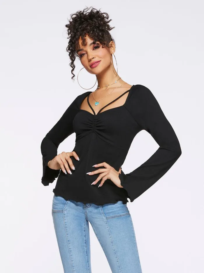 Women Rori Top In Black Jessica Simpson Tops and Tees