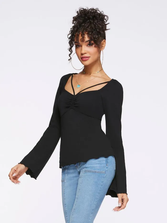 Women Rori Top In Black Jessica Simpson Tops and Tees
