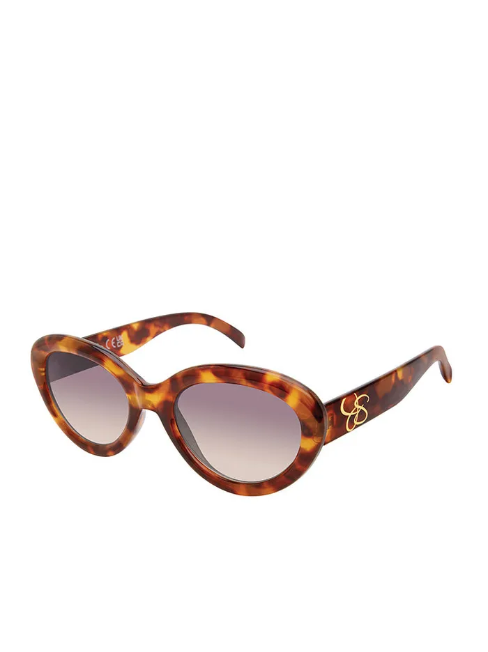 Women Round Cat Eye Sunglasses In Tortoise Jessica Simpson Sunglasses