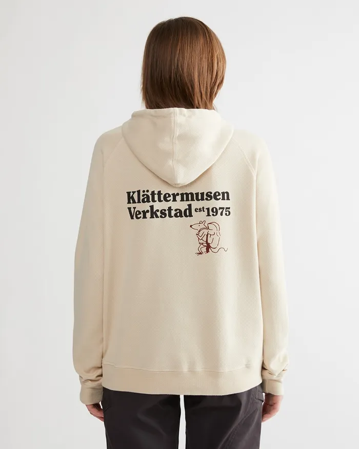 Women Runa Nomad Lightweight Organic Cotton Hoodie Boysenberry Klttermusen Fleeces and Sweaters