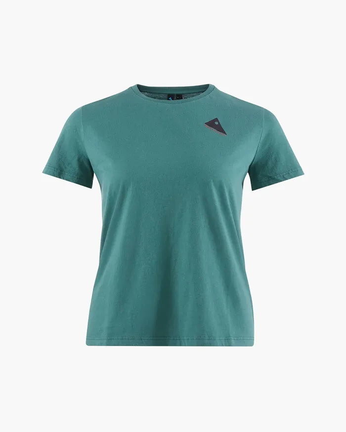 Women Runa Token Short Sleeve Tee Frost Green Klttermusen TShirts