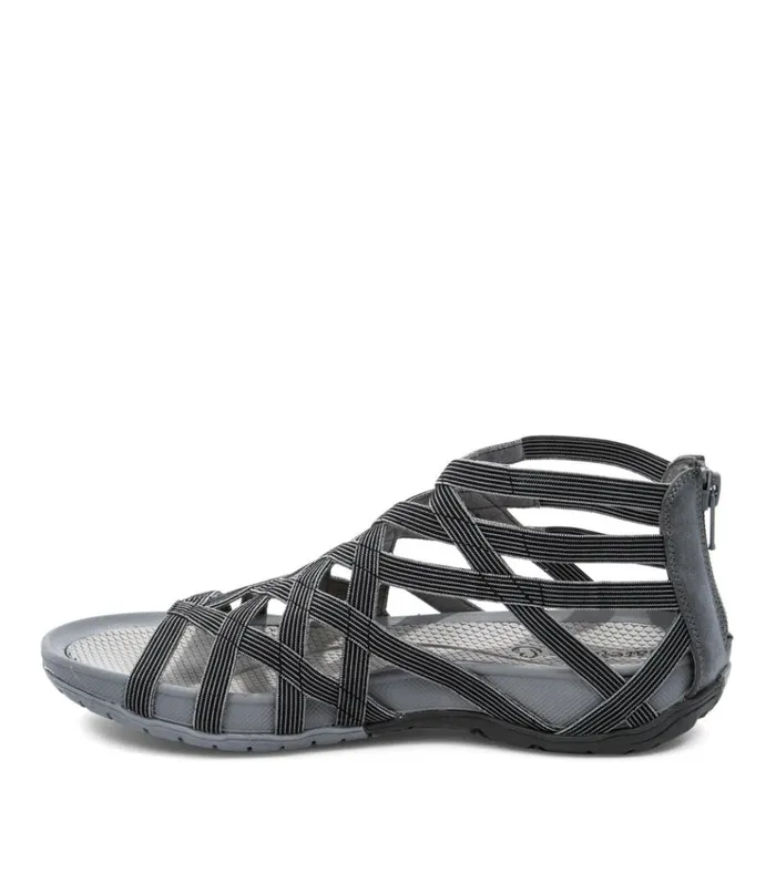 Women Samina Black Baretraps Rebound Sandals