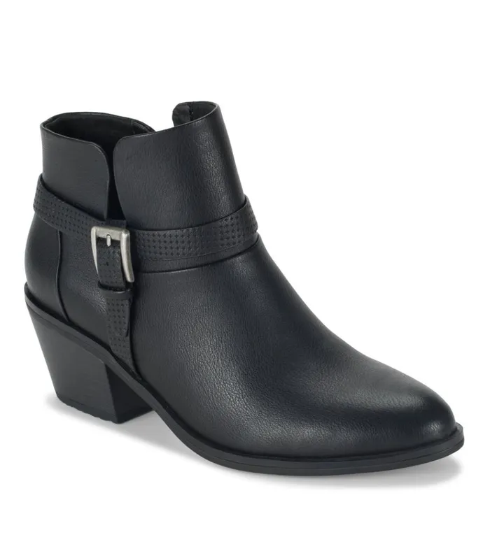 Women Santos Block Heel Bootie Black Baretraps Booties