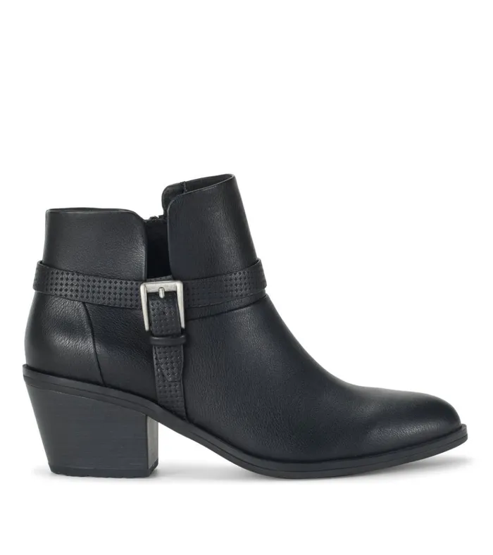 Women Santos Block Heel Bootie Black Baretraps Booties