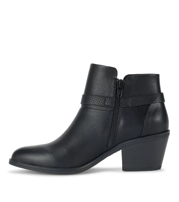 Women Santos Block Heel Bootie Black Baretraps Booties