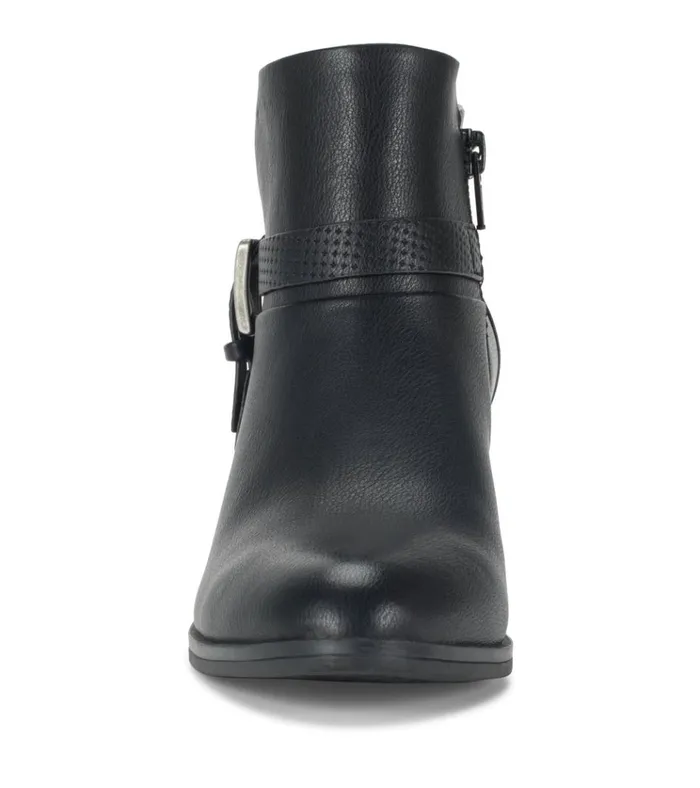 Women Santos Block Heel Bootie Black Baretraps Booties