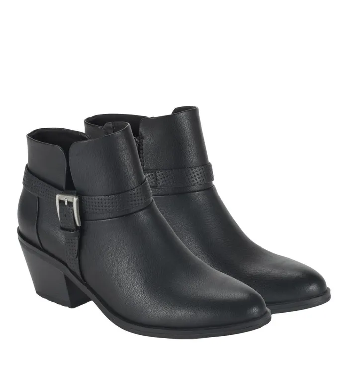 Women Santos Block Heel Bootie Black Baretraps Booties