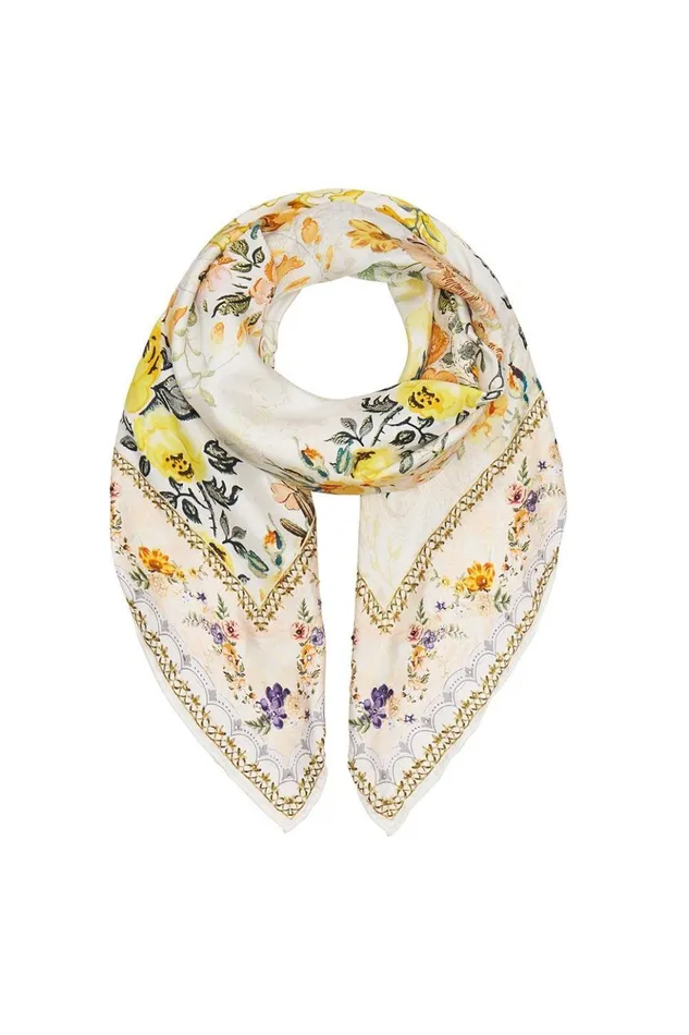 Women Scarves Camilla Large Square Scarf In The Hills Of Tuscany