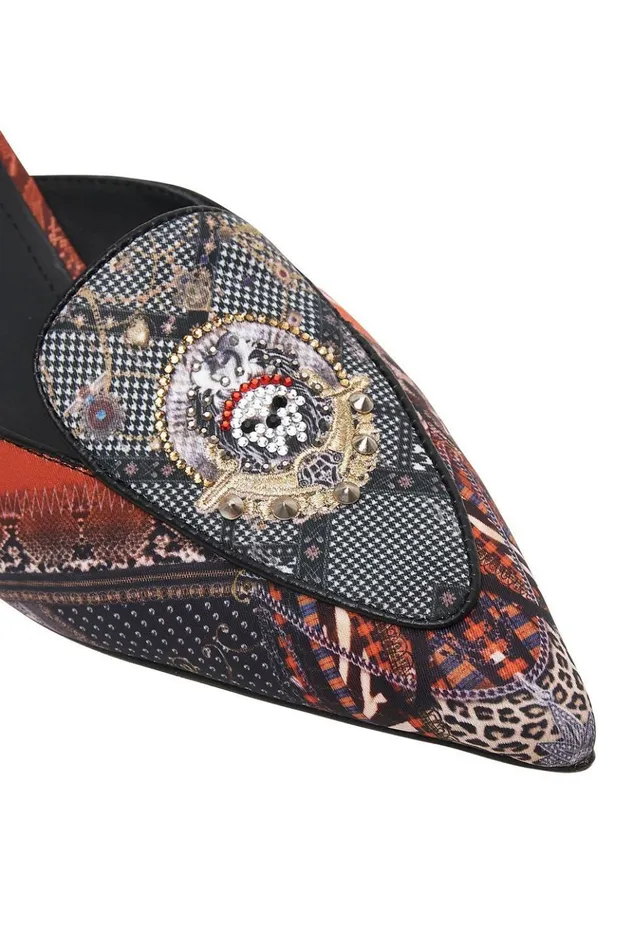 Women Shoes Camilla Kitten Heel Loafer With Anklet London Calling