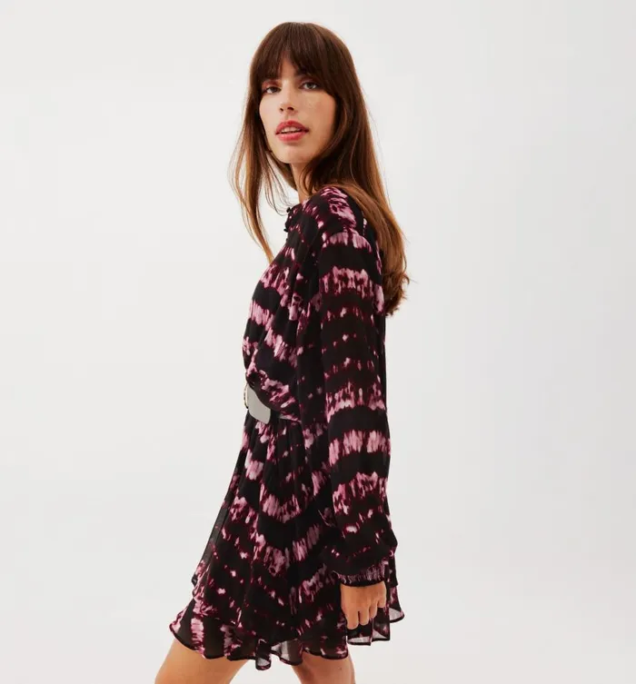 Women Short Tye039n039dye Dress 8211 Multicolour Print Promod Dresses