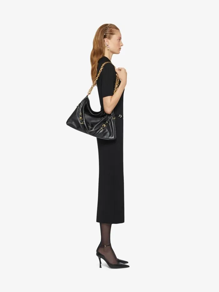 Women Shoulder Bags Givenchy Medium Voyou Chain Bag In Leather Black Women Shoulder Bags Givenchy Medium Voyou Chain Bag In Leather Black