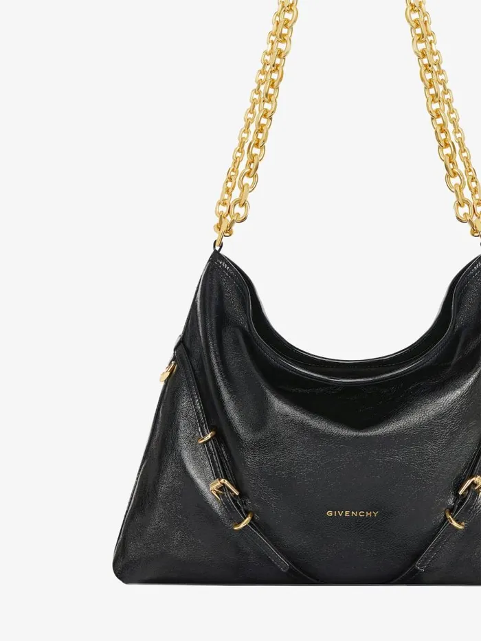 Women Shoulder Bags Givenchy Medium Voyou Chain Bag In Leather Black Women Shoulder Bags Givenchy Medium Voyou Chain Bag In Leather Black