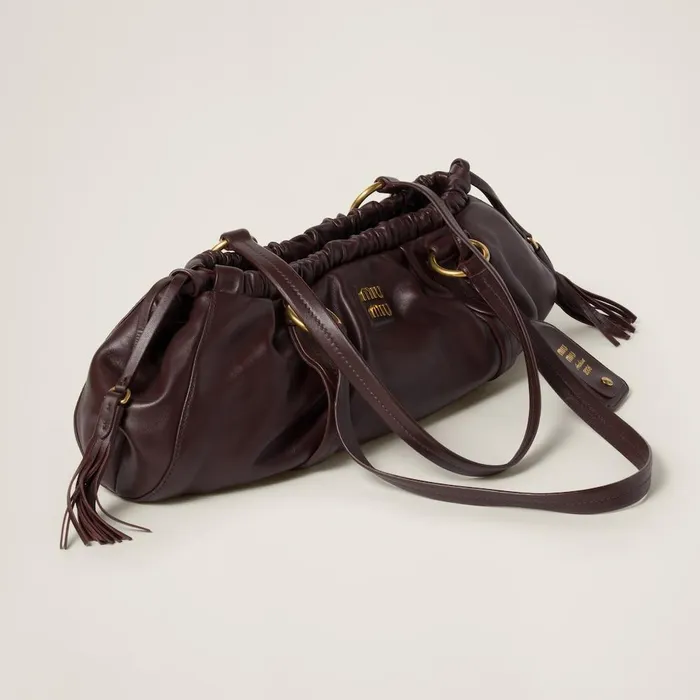Women Shoulder Bags Miu Miu Joie Nappa Leather Bag Briarwood Women Shoulder Bags Miu Miu Joie Nappa Leather Bag Briarwood