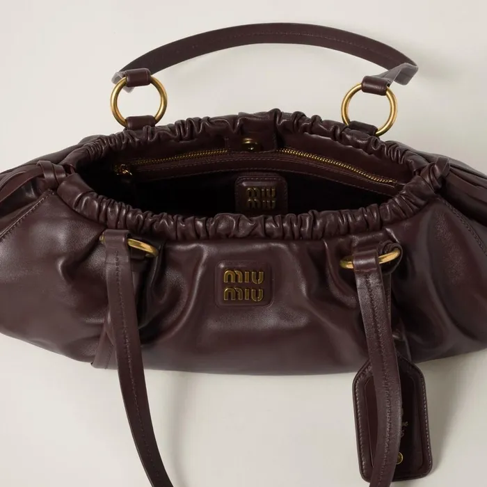 Women Shoulder Bags Miu Miu Joie Nappa Leather Bag Briarwood Women Shoulder Bags Miu Miu Joie Nappa Leather Bag Briarwood