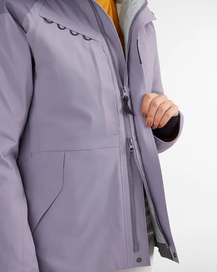 Women Skirner Cutan Jacket Grape Klttermusen Waterproof Jackets
