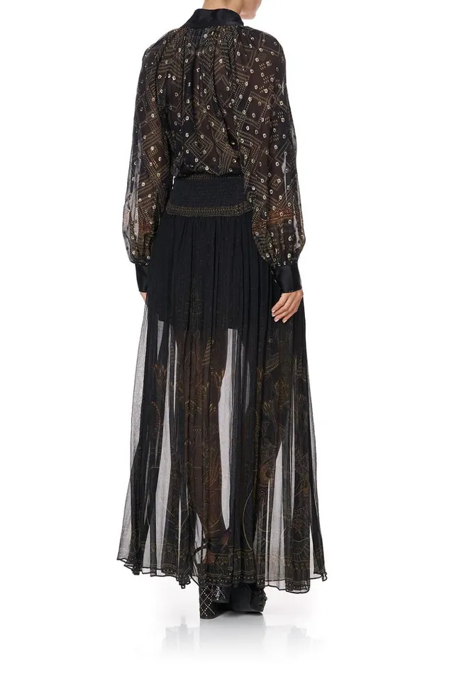 Women Skirts Camilla Maxi Skirt With Shaped Yoke Cobra King