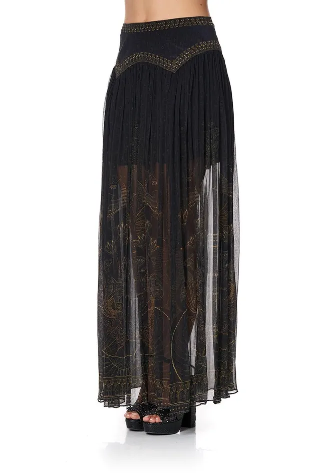 Women Skirts Camilla Maxi Skirt With Shaped Yoke Cobra King