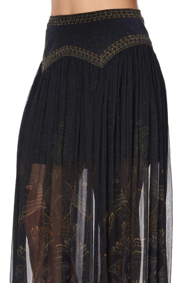 Women Skirts Camilla Maxi Skirt With Shaped Yoke Cobra King