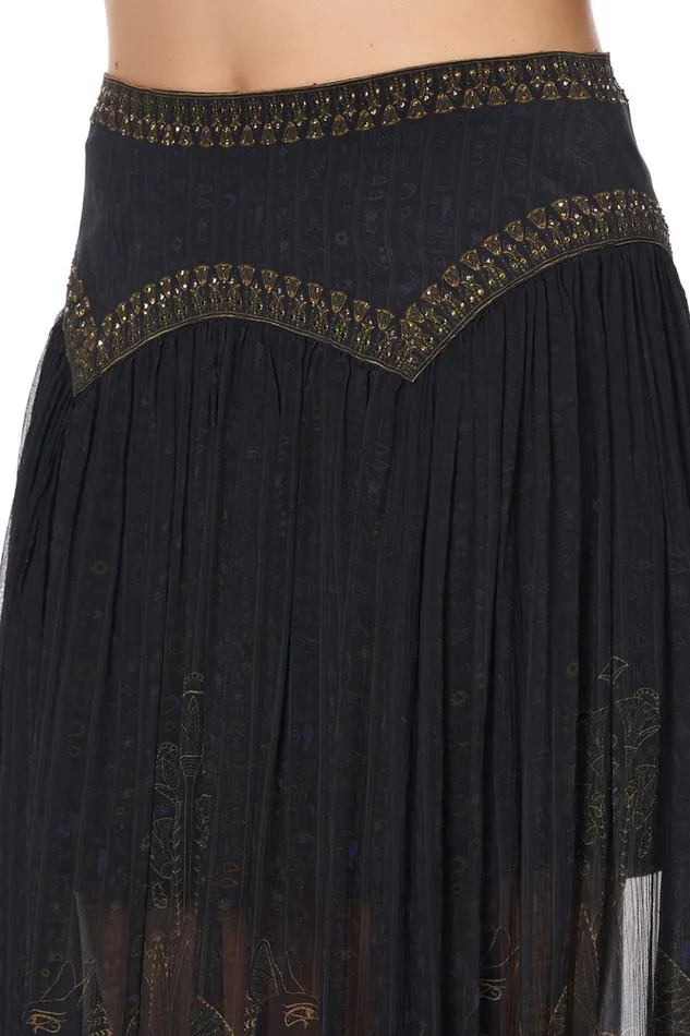 Women Skirts Camilla Maxi Skirt With Shaped Yoke Cobra King