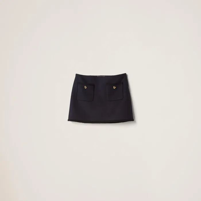 Women Skirts Miu Miu Cloth Miniskirt Navy