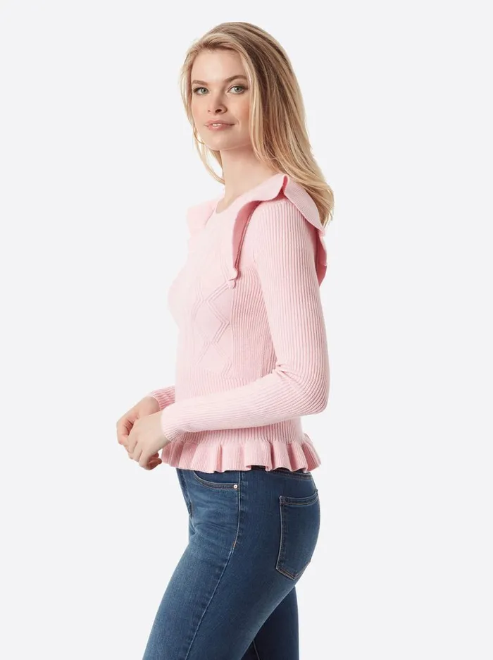 Women Skye Sweater In Bridal Rose Jessica Simpson Tops and Tees