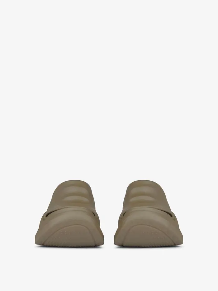 Women Slides and Sandals Givenchy Marshmallow Wedge Sandals In Rubber Dark Khaki Women Slides and Sandals Givenchy Marshmallow Wedge Sandals In Rubber Dark Khaki